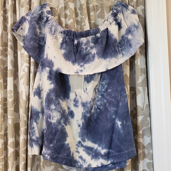 Tie-die Off the Shoulder Top - Picture 6 of 9